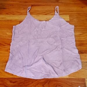 NEW knit tank in dusty rose pink size large